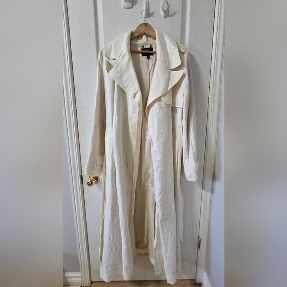 ⭐️ Banana Republic Silvia Linen Trench Coat - Picture 6 of 8